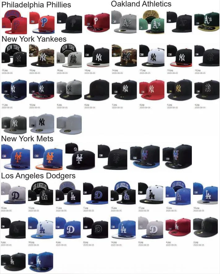 Winter Other Flat Bill Cap Men Gorras MLB Baseball Hat Original Custom Embroidery Logo Fitted Hats Cap Baseball Sports Caps Hats