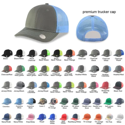 Chapeau de camionneur de casquette de baseball Snapback incurvé structuré Sports unisexe personnalisé 6 panneaux avec dos en maille