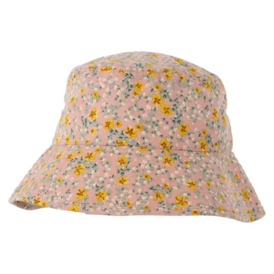 Nouveau Design imprimé Daisy Pixie pêcheur chapeau été voyage parasol Polyester seau chapeau pour dame femmes