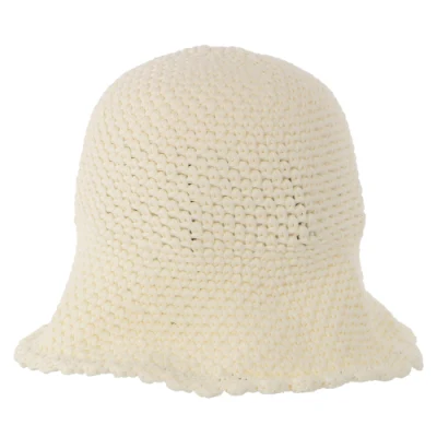 Mode Logo personnalisé pêcheur bonnet chapeau tricoté coton Crochet seau chapeau pour femmes